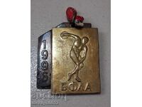 Бронзов медал, плакет знак - РБ