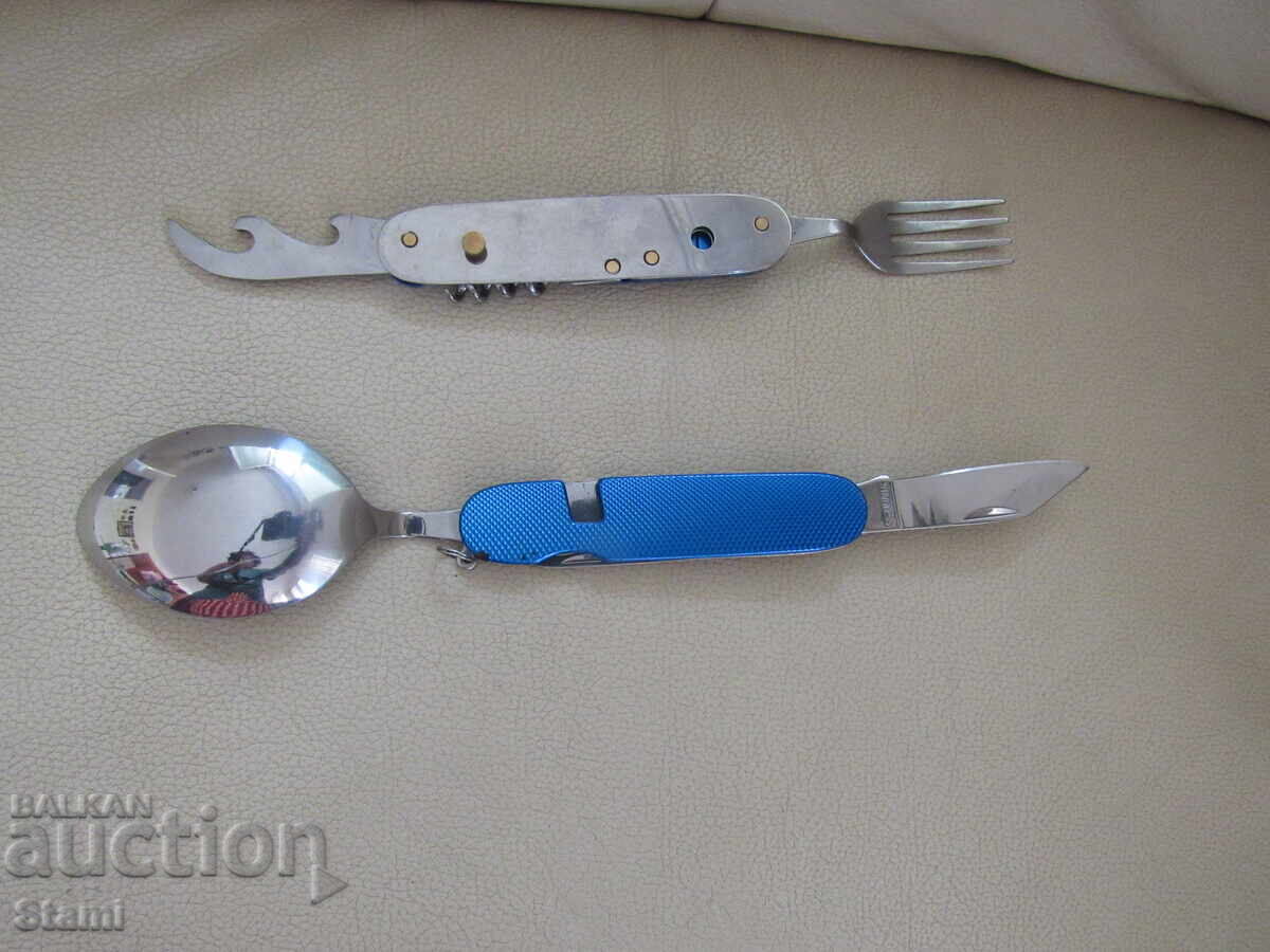 Livrarea Set turistic furculiță, lingură..., nou, Rusia