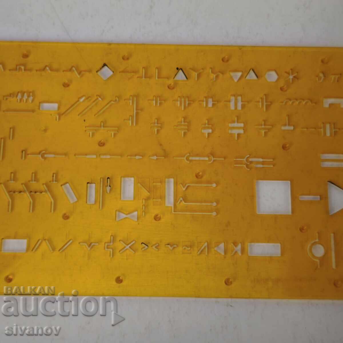 Licitație rOtring 852 744 Șablon Star pentru electrotehnică 1975 #6075