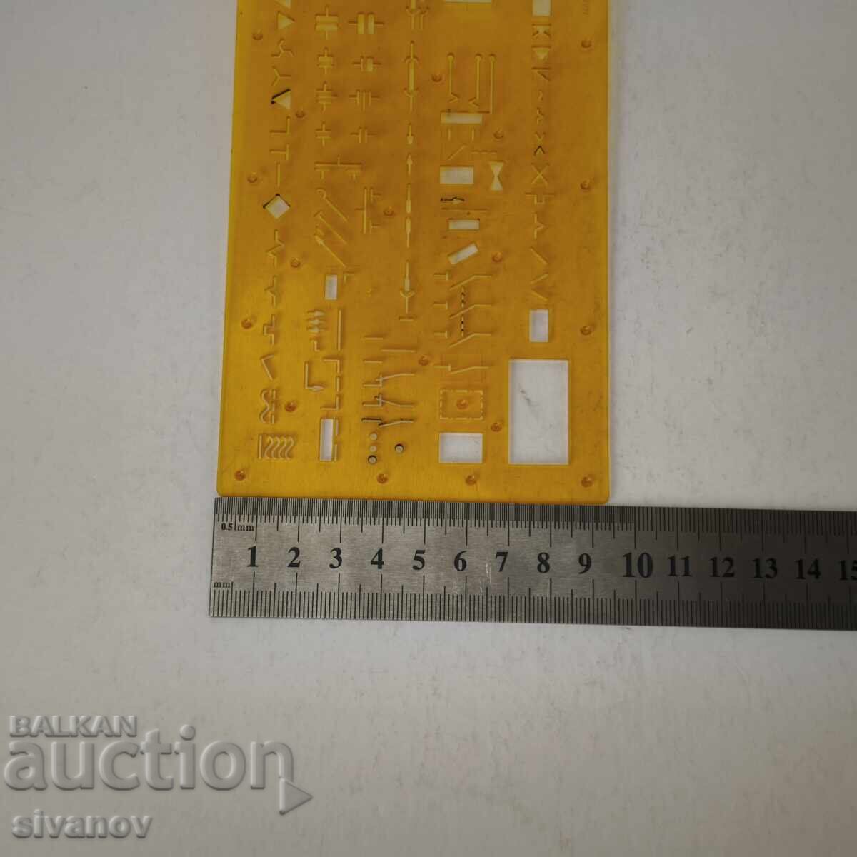 rOtring 852 744 Șablon Star pentru electrotehnică 1975 #6075 - 7