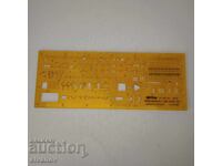 rOtring 852 744 Șablon Star pentru electrotehnică 1975 #6075