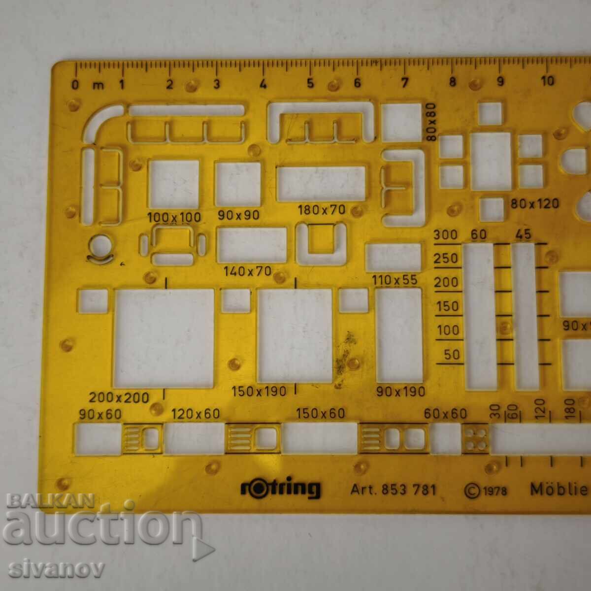 Licitație Șablon vechi rOtring pentru Mobilier Arhitectură 853 781 #6073