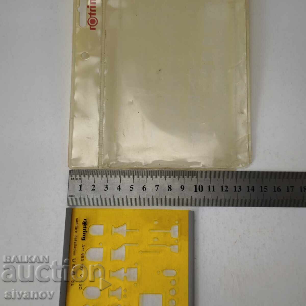 Vintage rOtring Template Plumbing Installation Art. 853 787 #6074 - 7