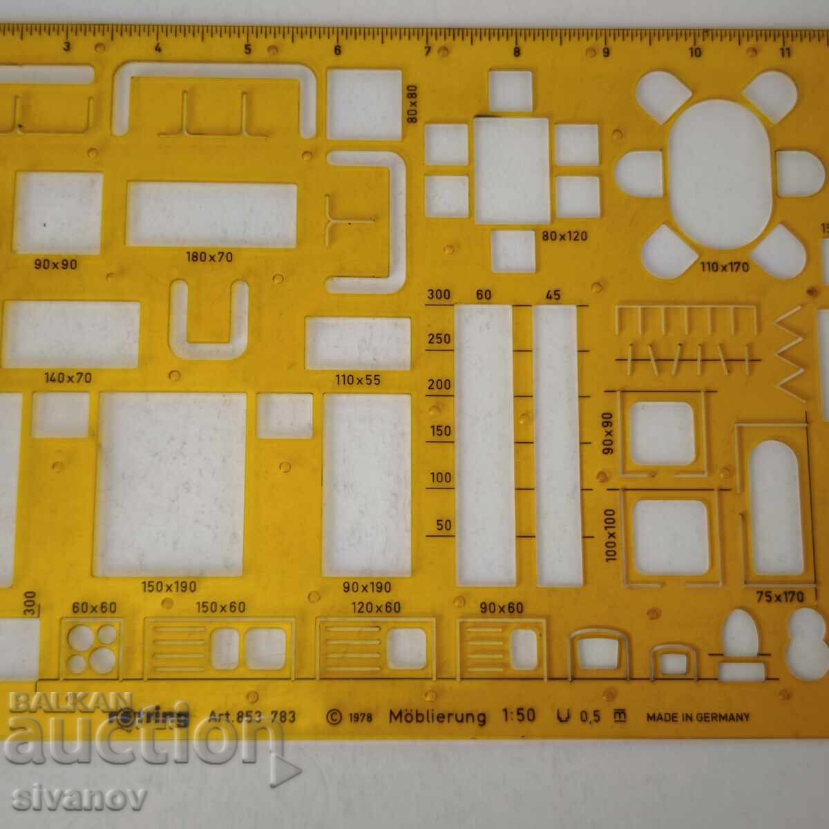 Licitație Șablon Vechi rOtring pentru Mobilier Arhitectură 853 783 #6076