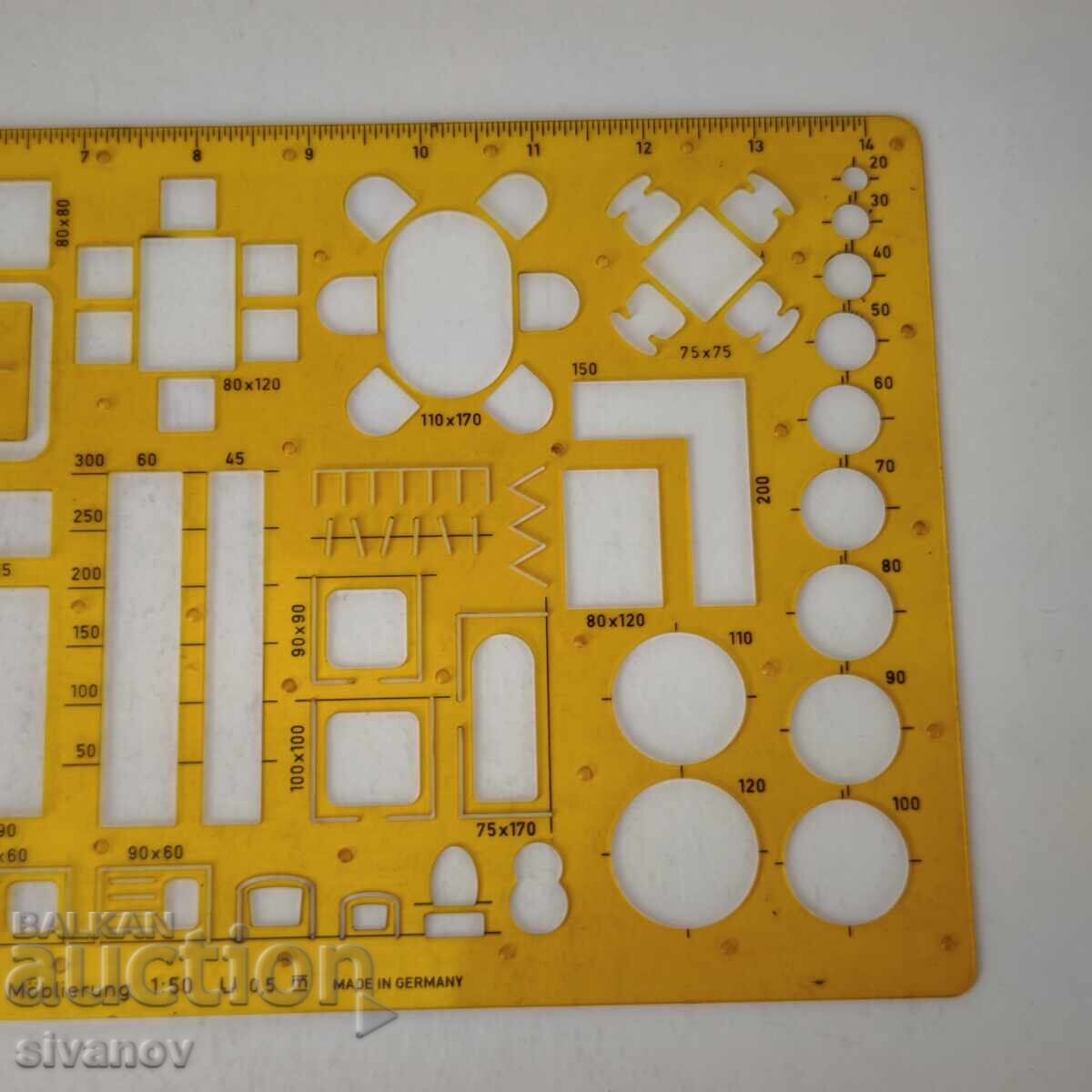 Livrarea Șablon Vechi rOtring pentru Mobilier Arhitectură 853 783 #6076