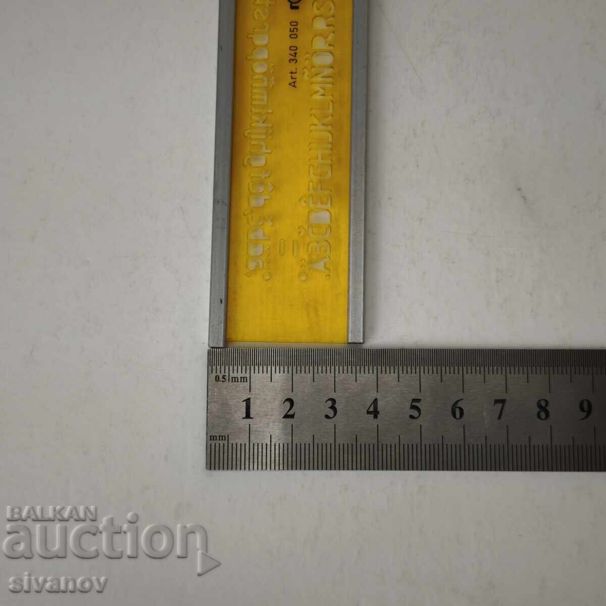 Starter template for rOtring Art. 340 050 #6077 lettering - 7 Starter template for rOtring Art. 340 050 #6077 lettering - 7