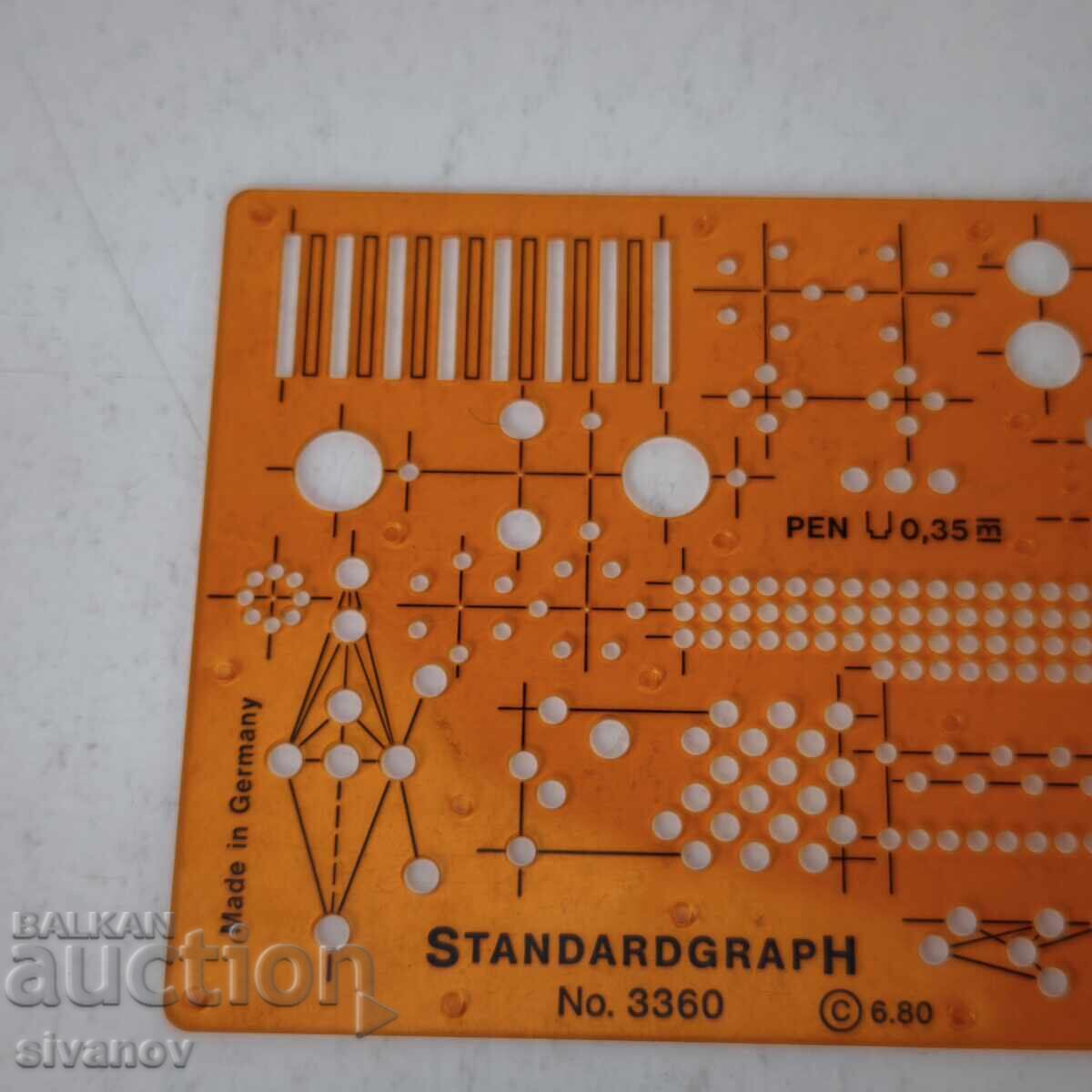 Star shablon za elektrotehnika Standardgraph No 3360 #6078 cu preț 14.99 BGN | € 7.66 Star shablon za elektrotehnika Standardgraph No 3360 #6078 cu preț 14.99 BGN | € 7.66