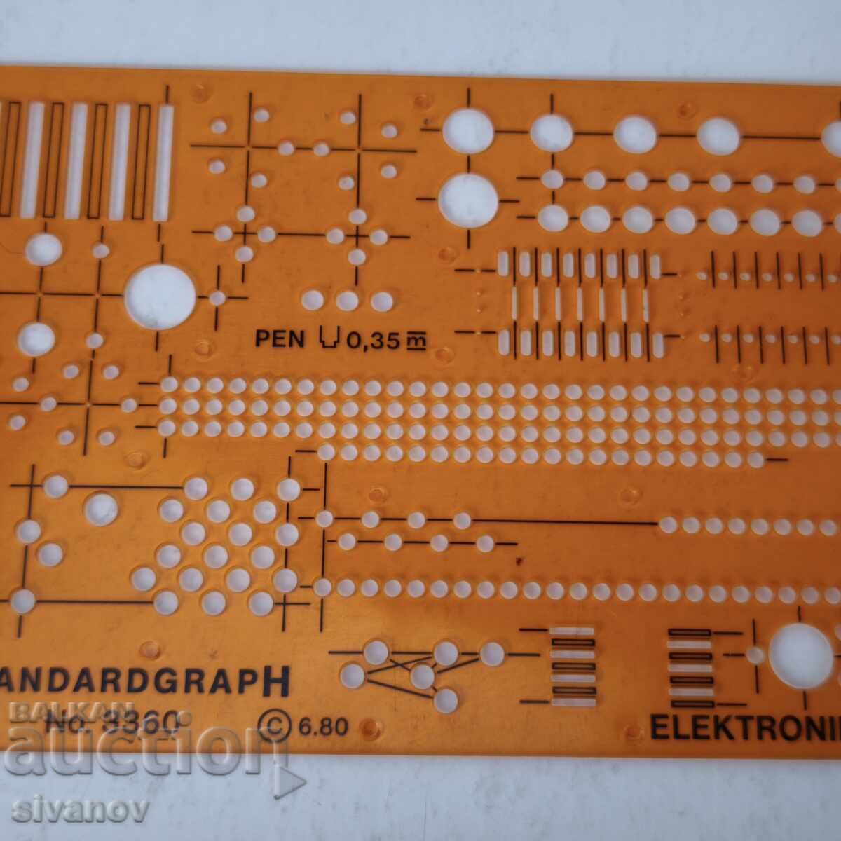 Licitație Star shablon za elektrotehnika Standardgraph No 3360 #6078 Licitație Star shablon za elektrotehnika Standardgraph No 3360 #6078