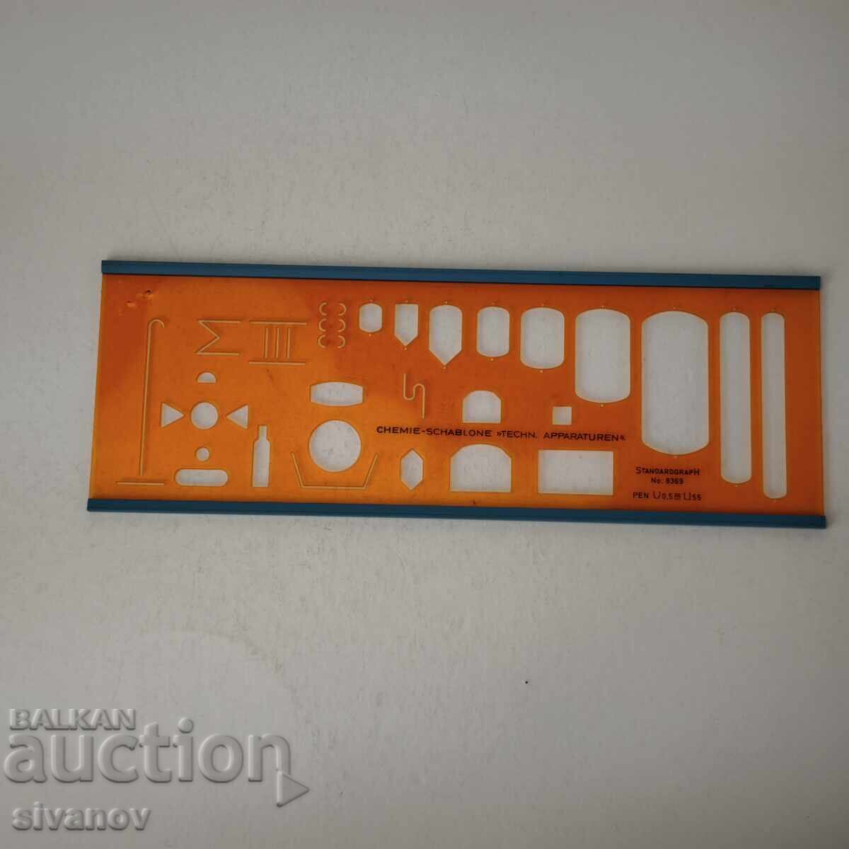 Șablon Standardgraph nr. 8369 Șablon chimic "Tehnic #6080" Șablon Standardgraph nr. 8369 Șablon chimic "Tehnic #6080"