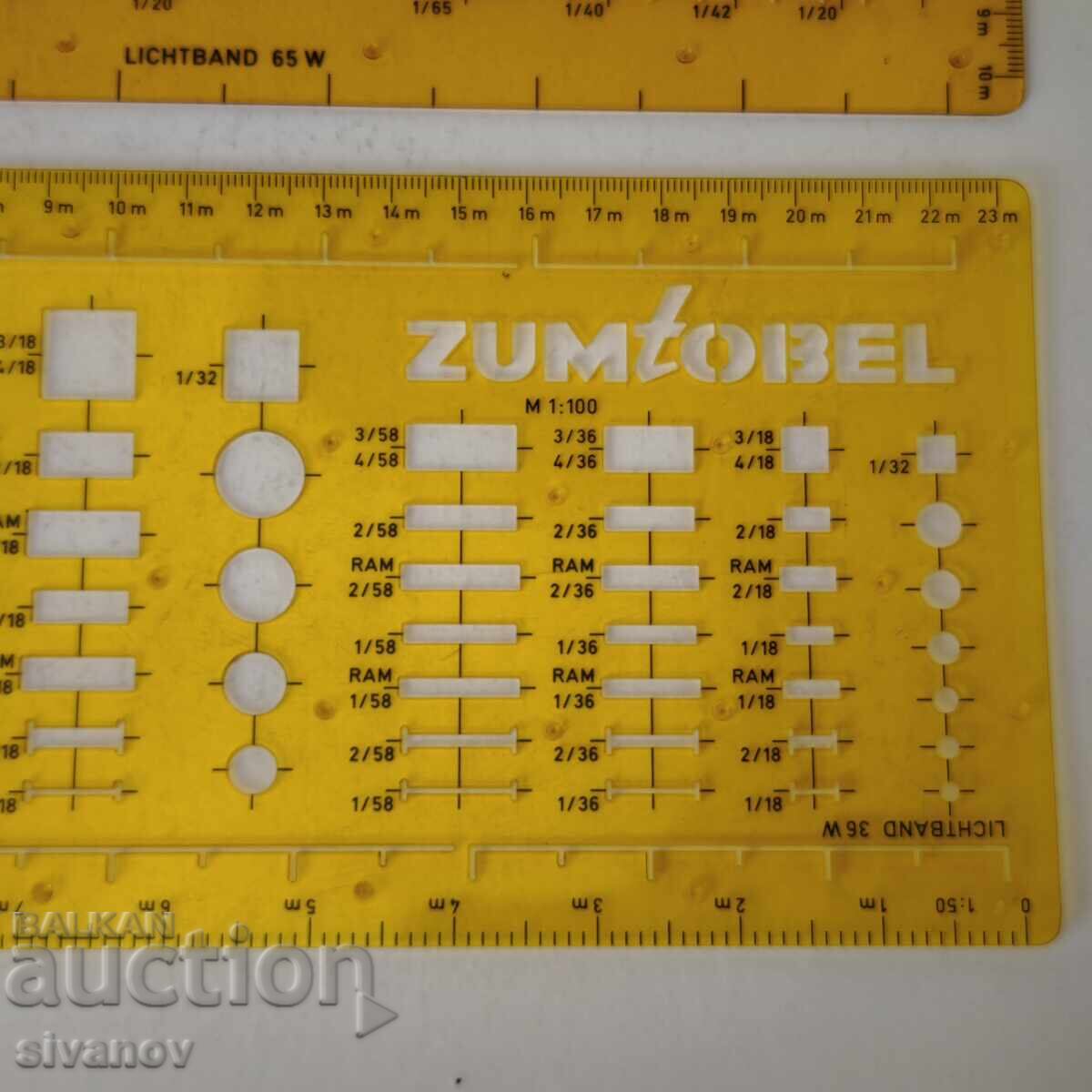 Delivery of Old Zumtobel templates for drawing lighting strips #6081