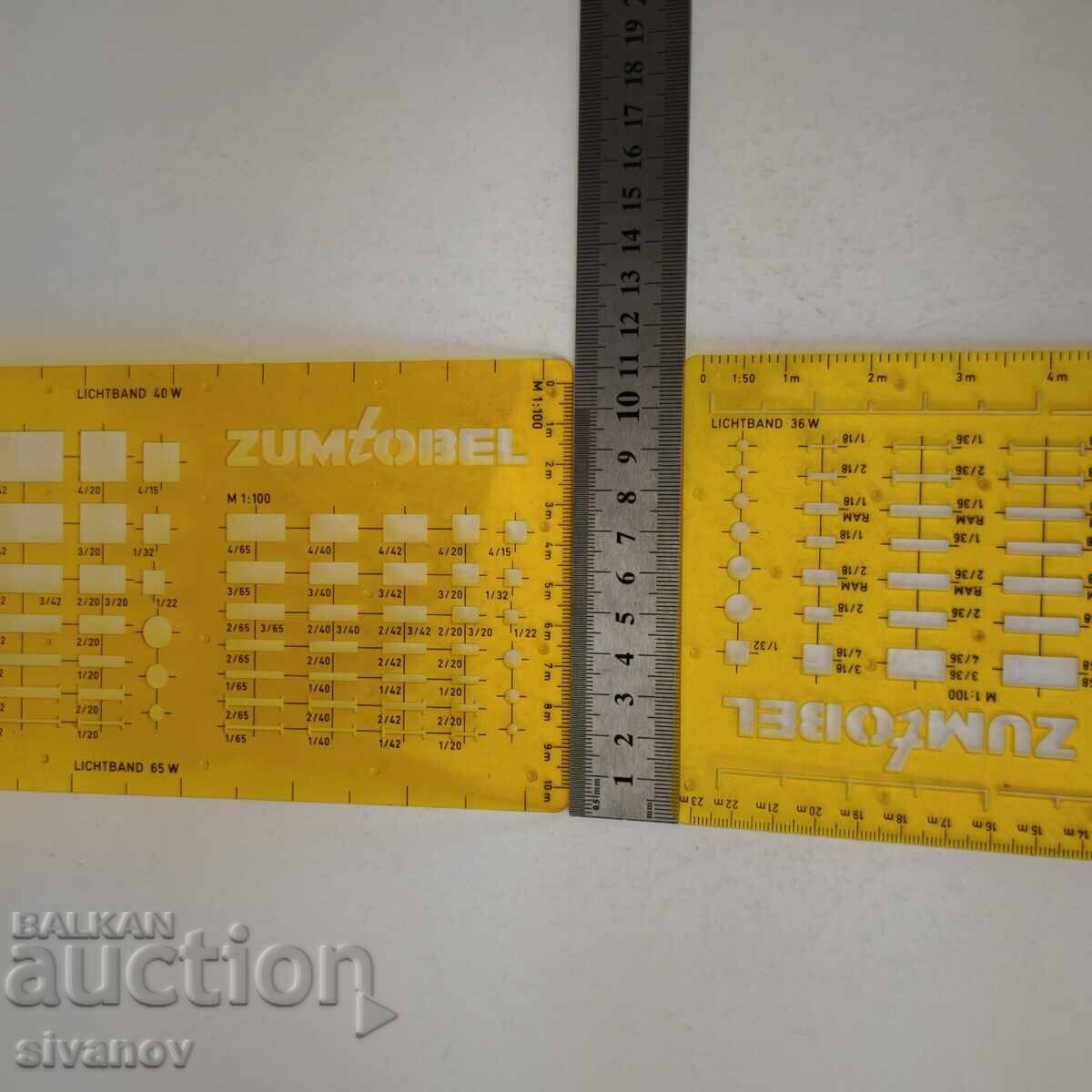 Old Zumtobel templates for drawing lighting strips #6081 - 7