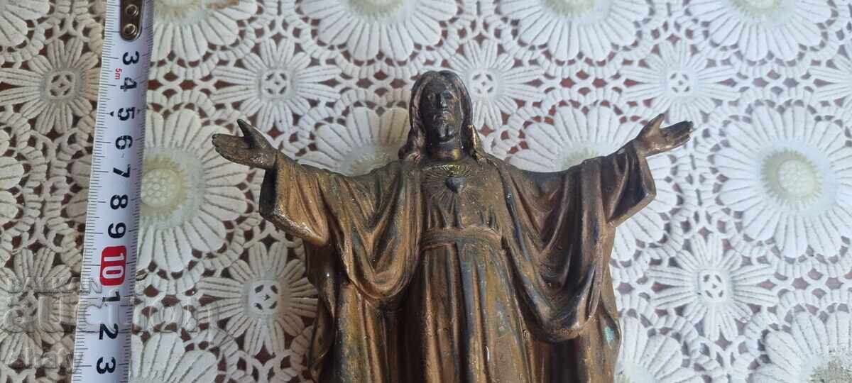 Sculptură metalică. Figură Isus cu preț 65.00 BGN | € 33.23