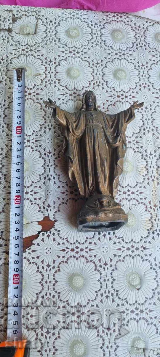 Sculptură metalică. Figură Isus