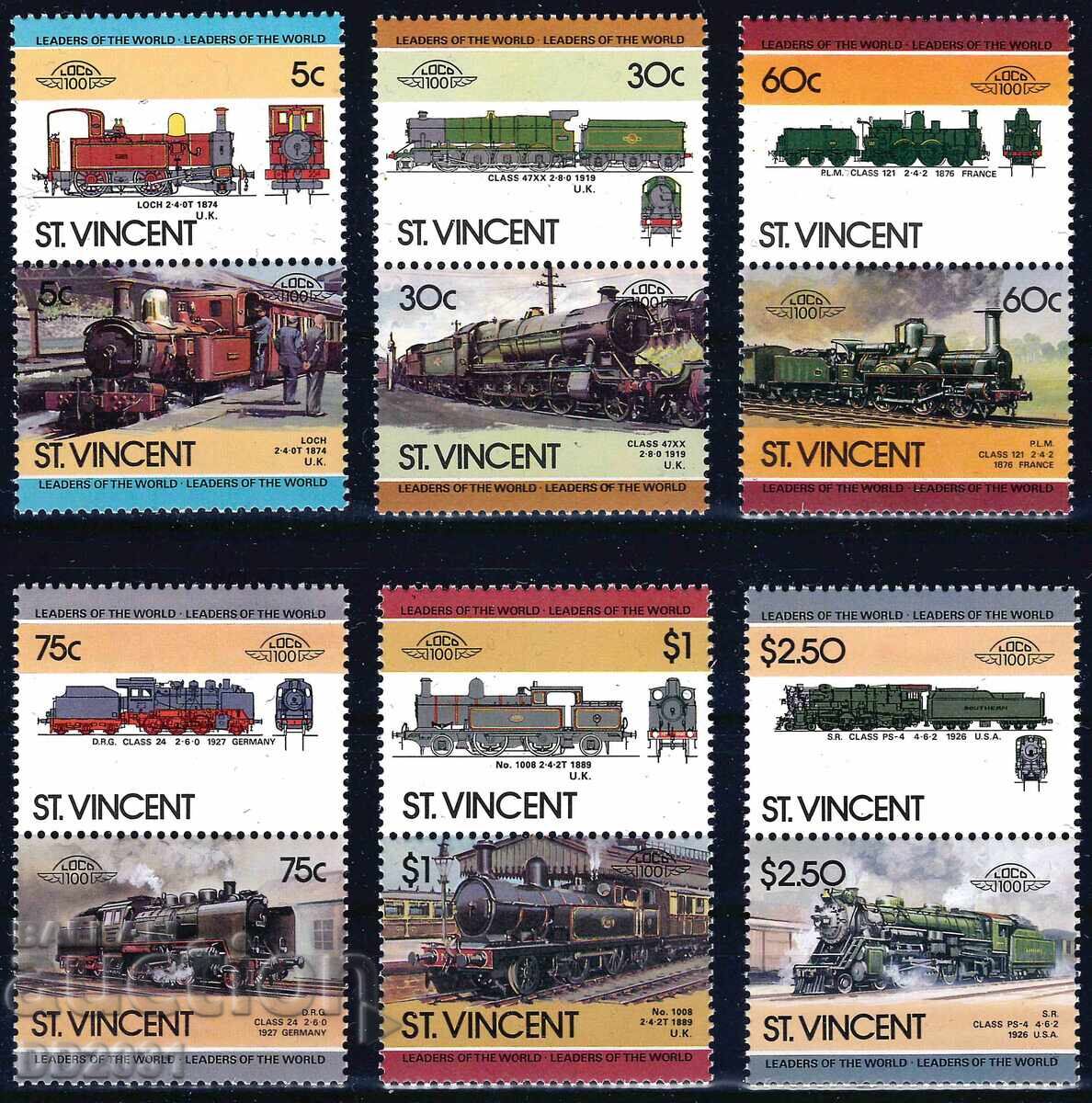 Saint Vincent 1985 - Leaders of the World 5 MNH