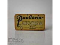 Cutie metalică veche de medicament Panflavin de la BAYER #6083