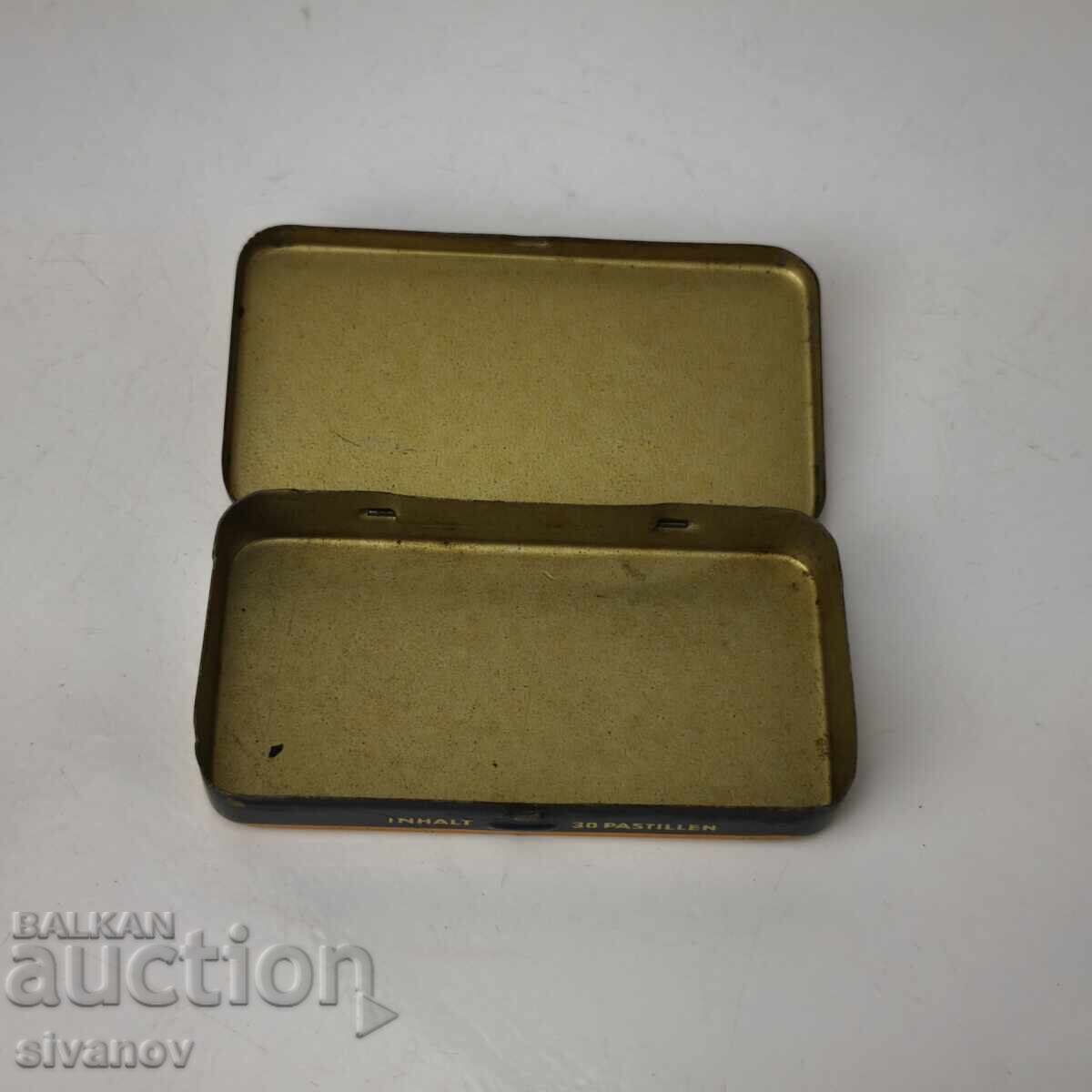 Licitație Cutie metalică veche pentru medicament Panflavin de BAYER #6084