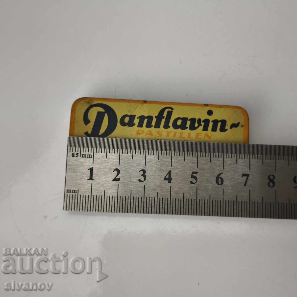 Cutie metalică veche pentru medicament Panflavin de BAYER #6084 - 5