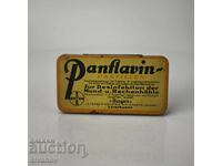 Cutie metalică veche pentru medicament Panflavin de BAYER #6084