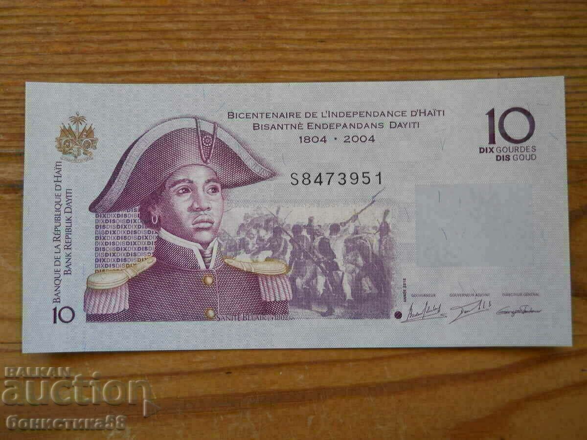 10 γουρντa 2016 g (επέτειος) - Αϊτή (UNC)