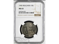 BGN 10 1943 MS65