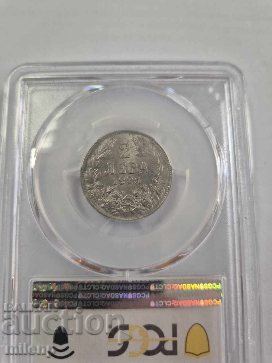 Auction PCGS MS64 2 Leva 1925 Brussels Auction PCGS MS64 2 Leva 1925 Brussels