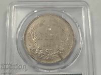 PCGS XF cleaned 5 лева 1884 г.