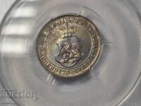 PCGS MS63 20 λεπτά 1913 χ.μ. υπέροχη χρωματική πατίνα