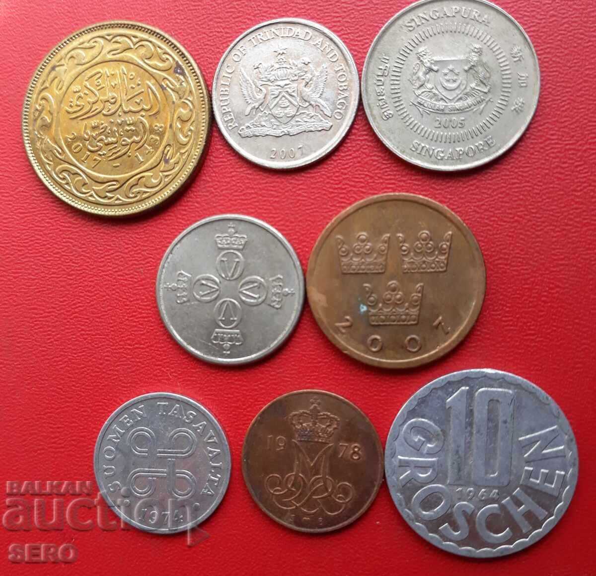 Lot mixt de 8 monede cu preț 1.00 BGN | € 0.51 Lot mixt de 8 monede cu preț 1.00 BGN | € 0.51