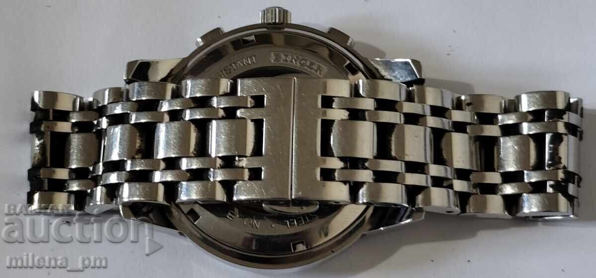 Ανδρικό αυτόματο ρολόι με φάσεις της σελήνης - Binger - 7