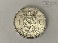 Ολλανδία 1 γκίλντερ 1957 - Ασήμι 0.900