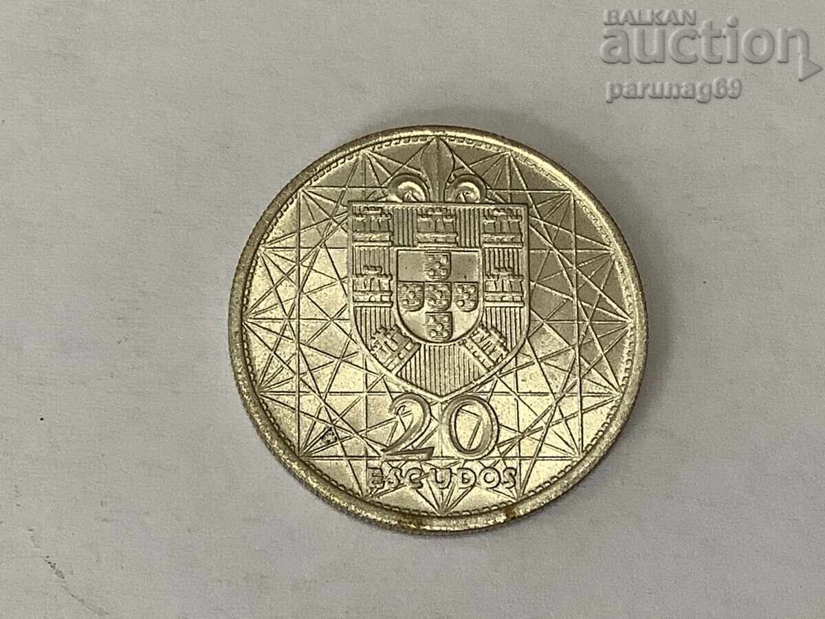 Portugal 20 Escudos 1966 - Silver 0.650 with price 19.50 BGN | € 9.97 Portugal 20 Escudos 1966 - Silver 0.650 with price 19.50 BGN | € 9.97