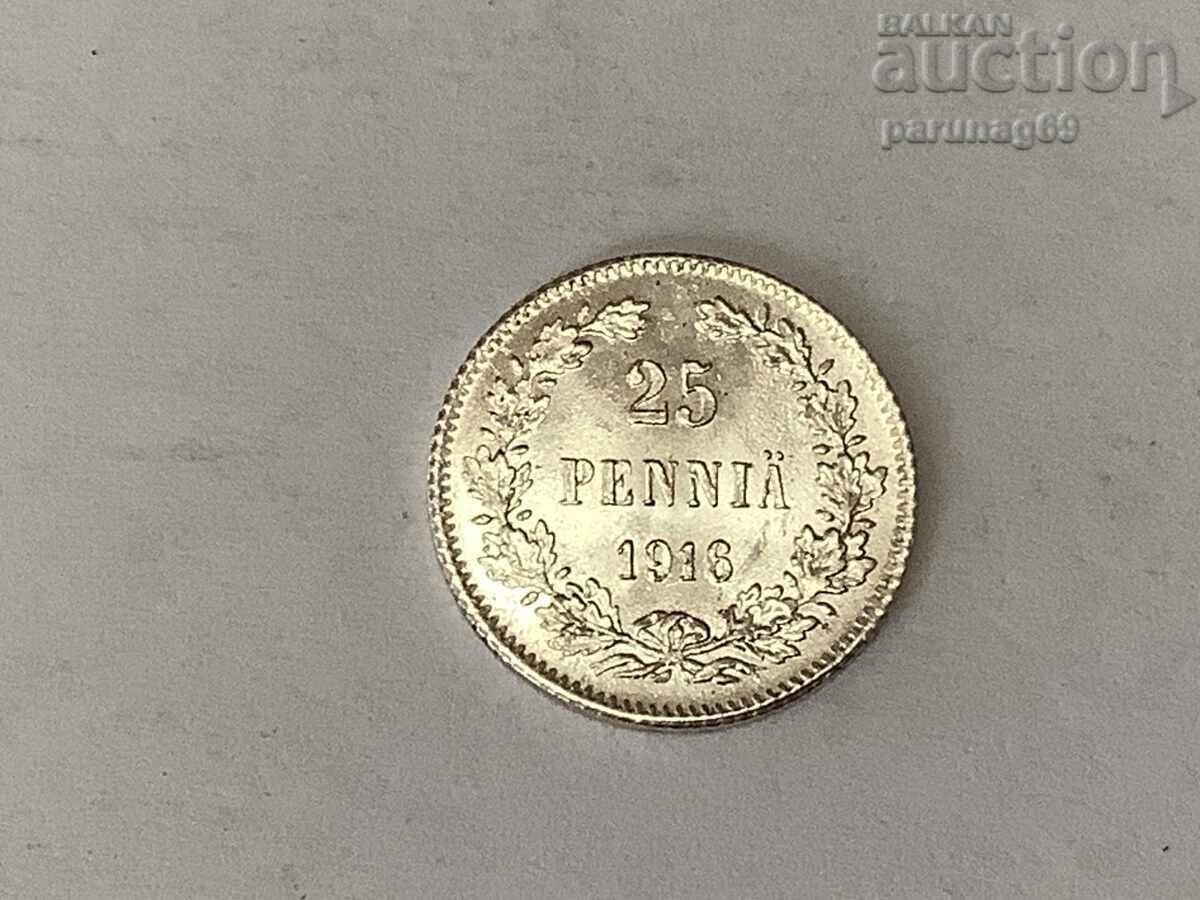Ρωσία - Φινλανδία 25 πένι 1916 - Ασήμι 0.750