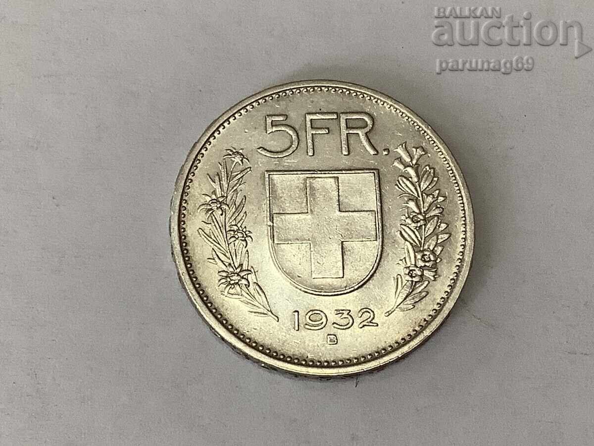 Switzerland 5 Francs 1932 - Silver 0.835 Switzerland 5 Francs 1932 - Silver 0.835