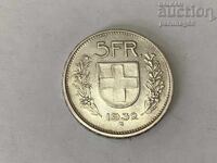 Switzerland 5 Francs 1932 - Silver 0.835