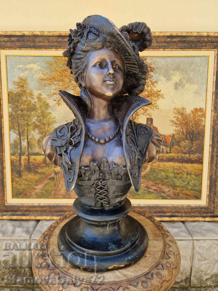 Unique Antique French Bronze Figure Statue Sculpture