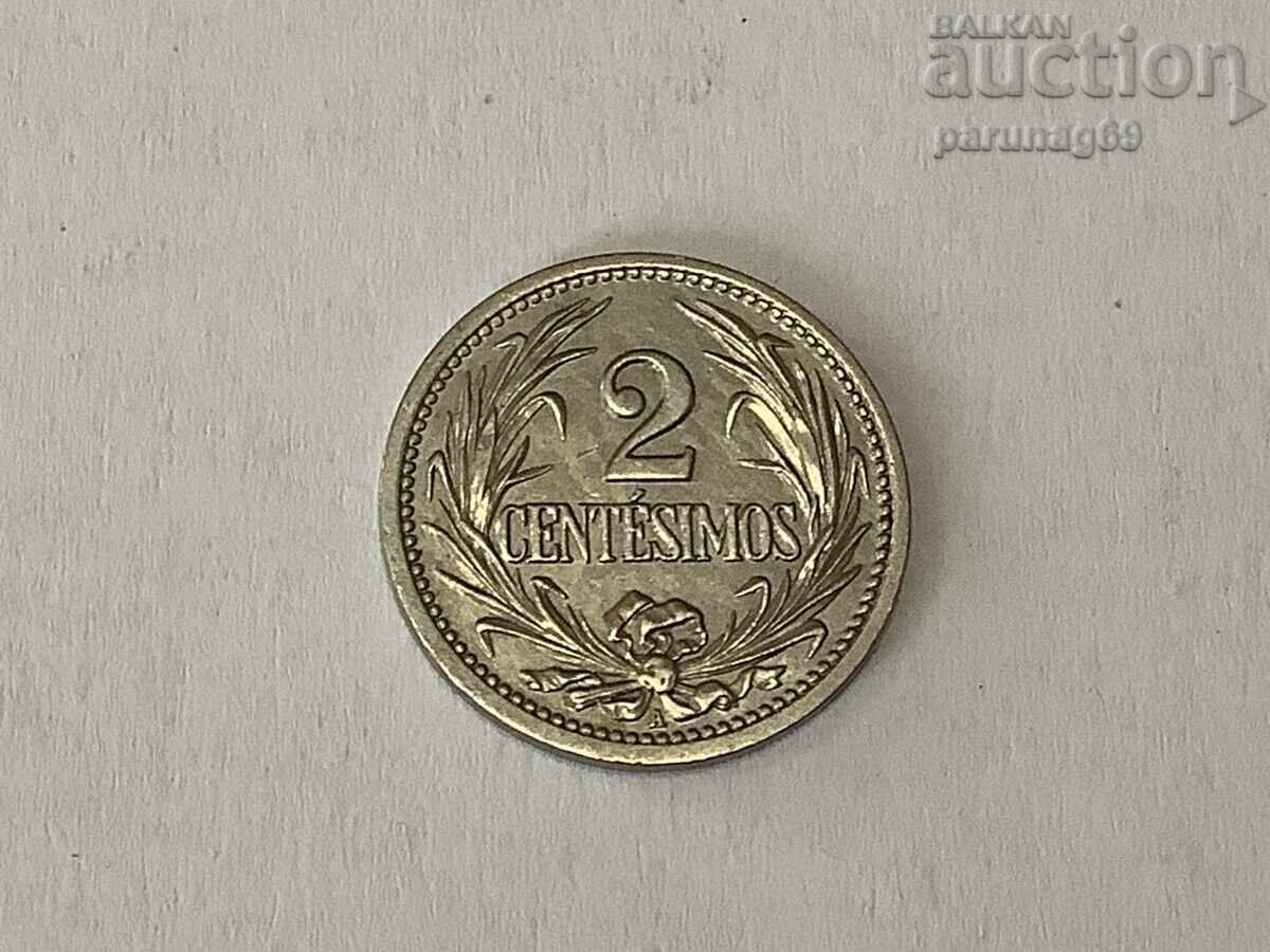 Уругвай 2 сентесимо 1901 година
