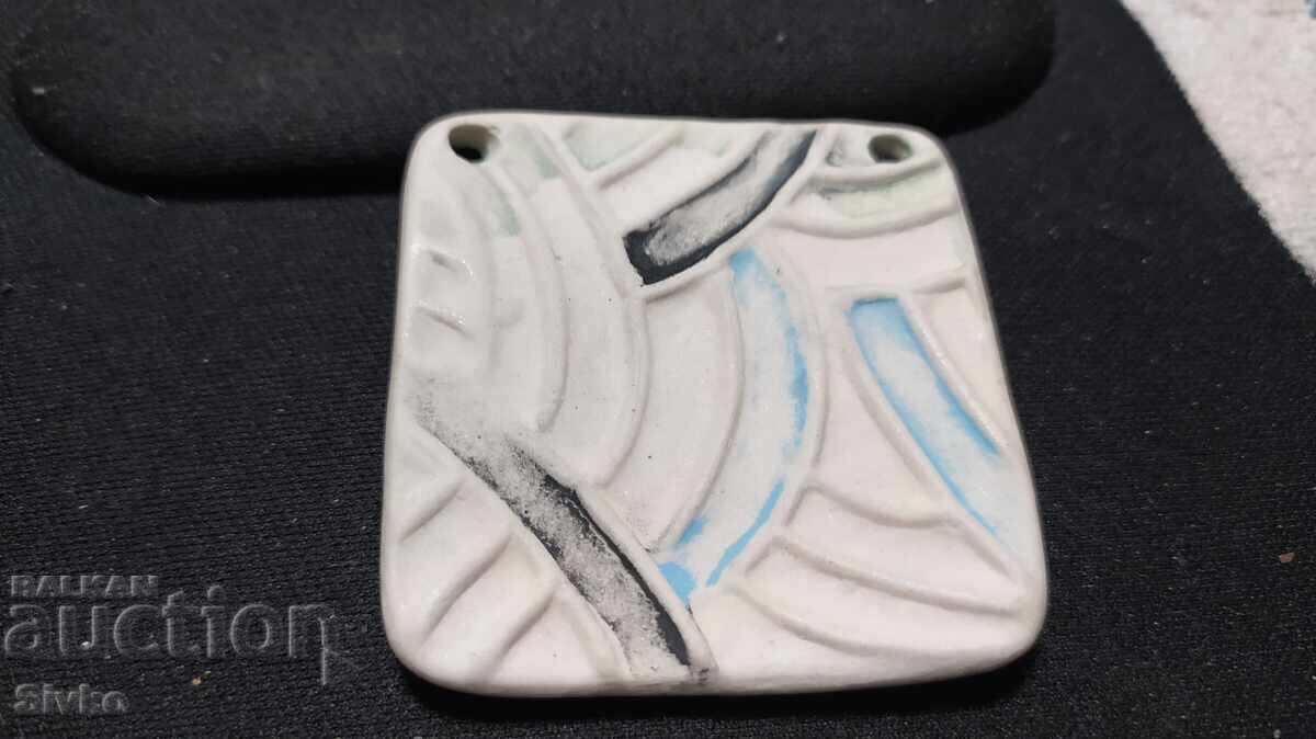 Pendant modeled and painted ceramic - handmade with price 1.69 BGN | € 0.86