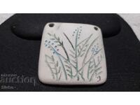 Pandantiv din ceramică modelată și pictată - lucrat manual