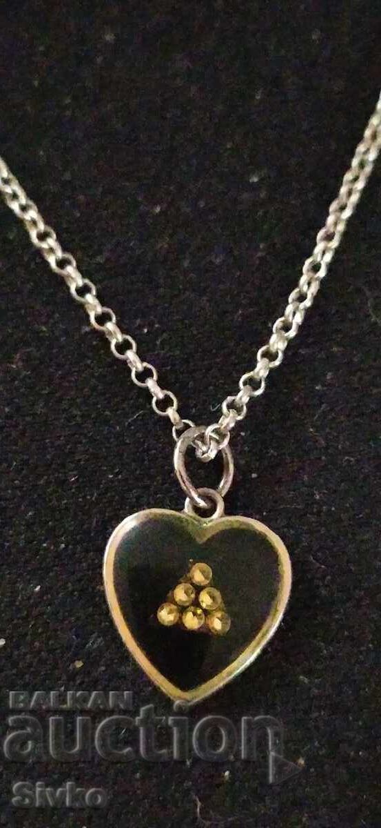 Κολιέ καρδιά επιχρυσωμένο με τιμή 0.99 BGN | € 0.51