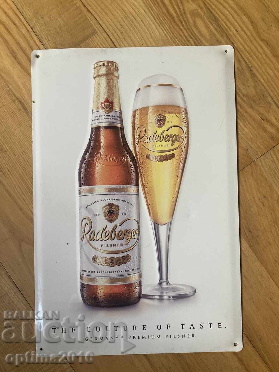 Panou publicitar Radeberger Panou publicitar Radeberger