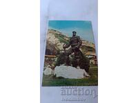 Cartolină poștală Melnik Monumentul lui Yane Sandanski 1983