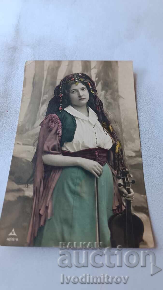 Postcard Young Girl 1908 Postcard Young Girl 1908