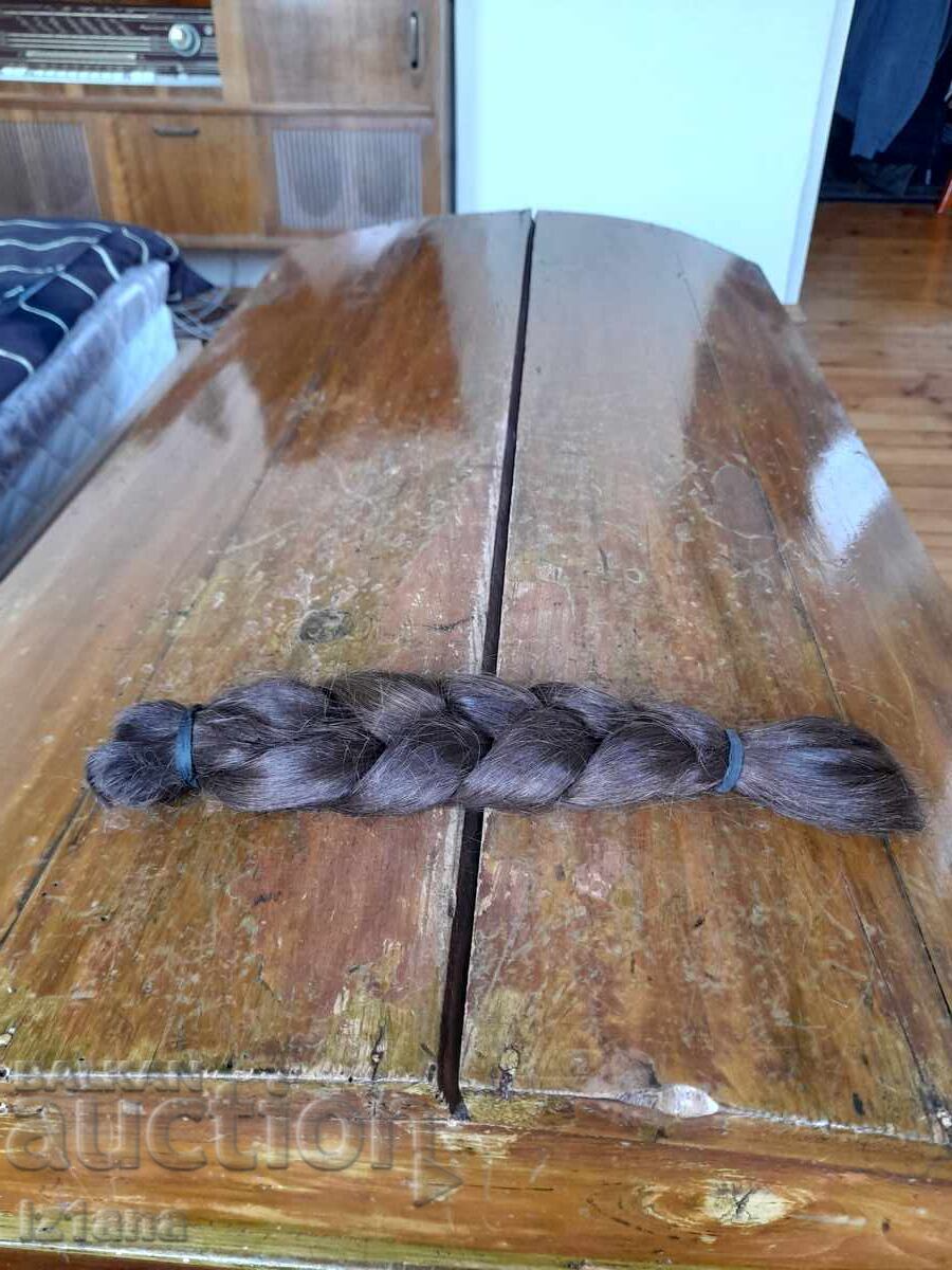 Păr natural vechi împletit