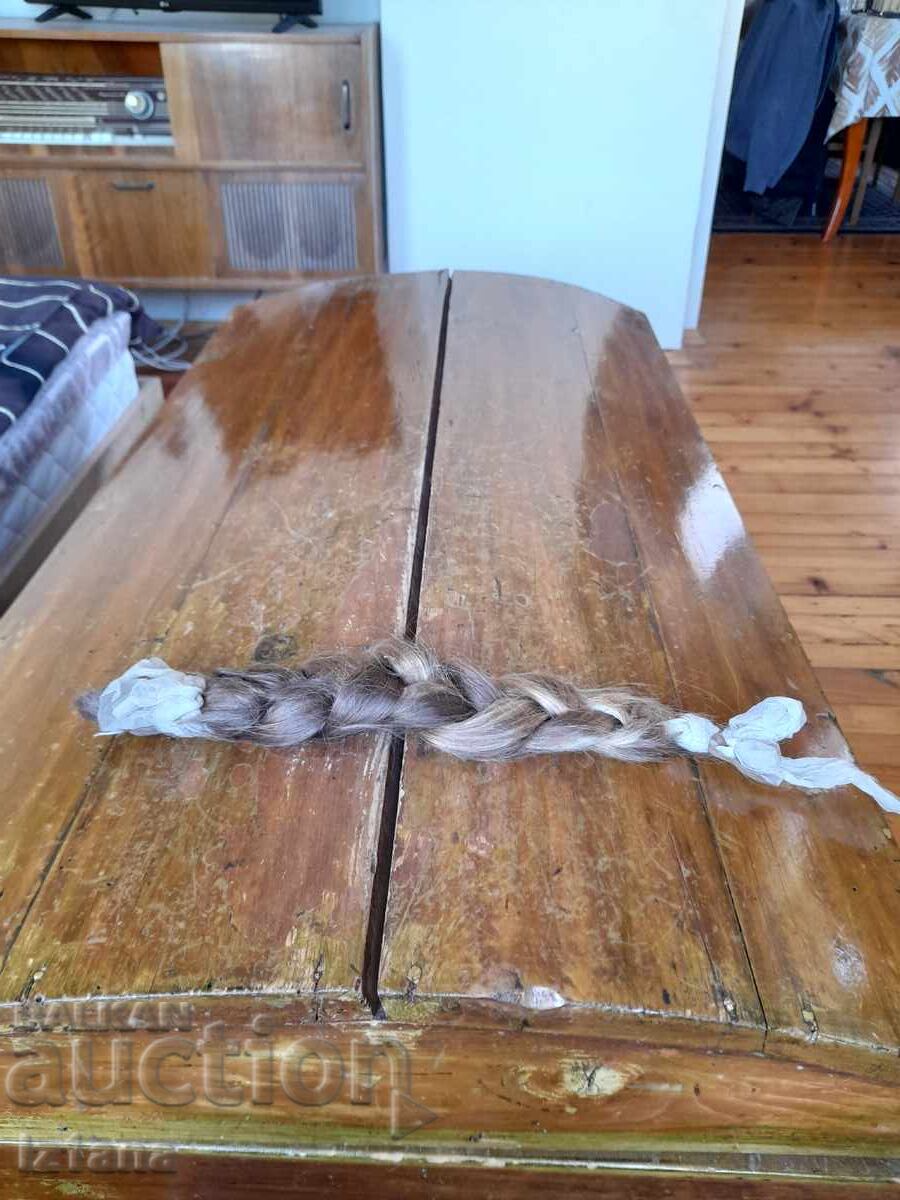 Păr natural vechi împletit