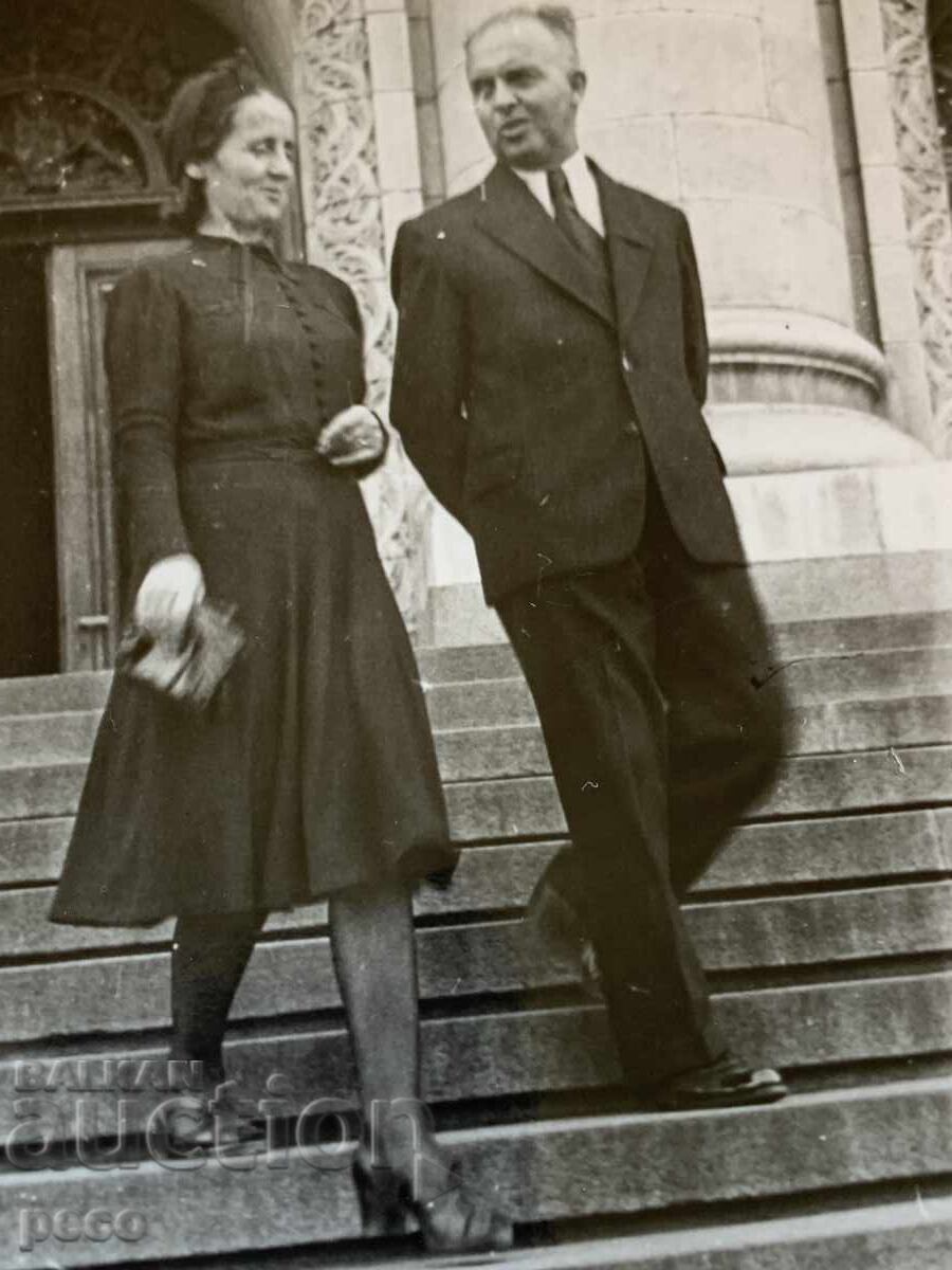 Ivan Undzhiev and his wife Lyuba Undzhieva, old photo