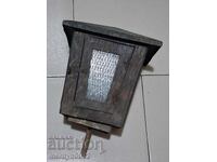 Lanterna veche forjată manual din cupru, abajur lampă