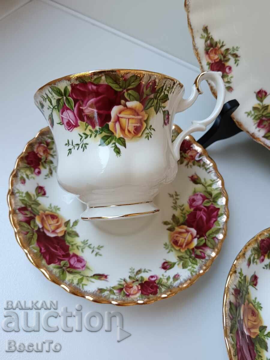 Royal Albert Fine Porcelain, Teacups/Coffee Cups + Dessert Plate with price 130.00 BGN | € 66.47 Royal Albert Fine Porcelain, Teacups/Coffee Cups + Dessert Plate with price 130.00 BGN | € 66.47