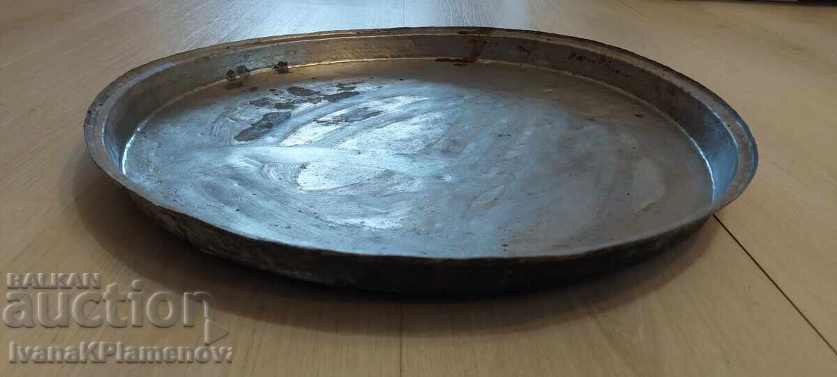 Auction  Copper retro large pan for connoisseurs 45cm