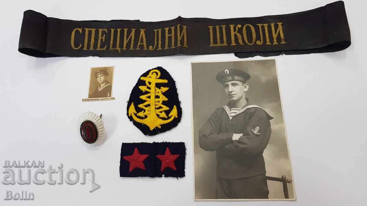 Unică panglică Matroasca imperială rară pentru șapcă, semn, cocardă