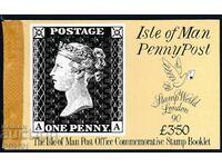 Νήσος Μαν 1990 - Μαύρο πενηντάλεπτο καρτ-ποστάλ